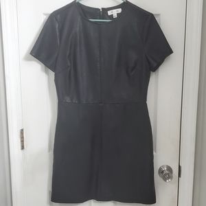 Black Faux Leather Dress